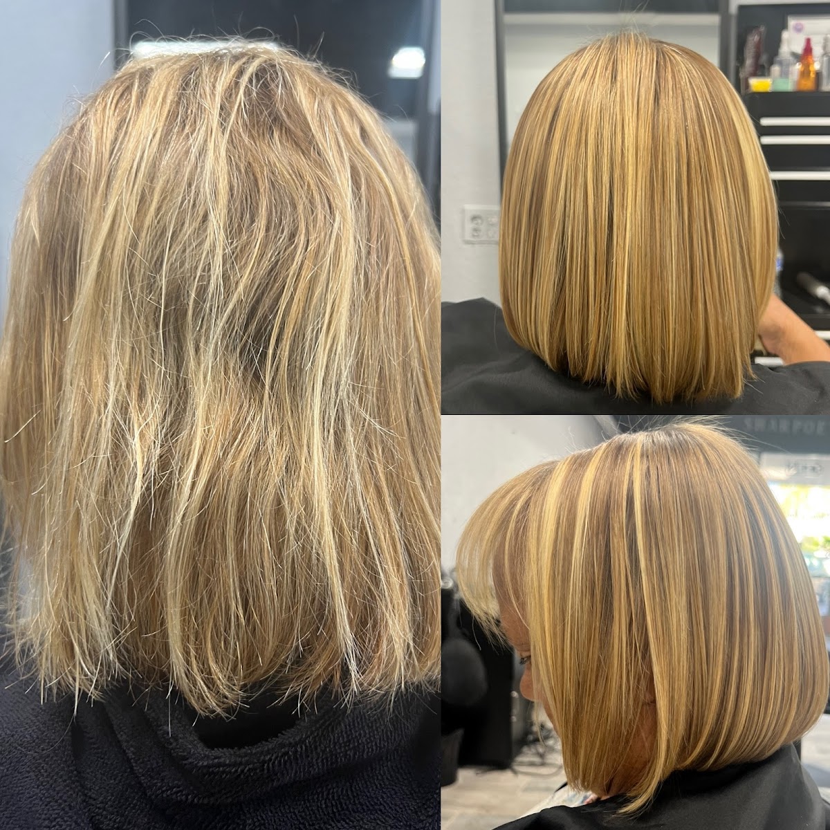 Keratin finish at Amira's
